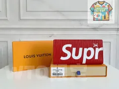 【本日限定】?LV x Supreme コラボ ZIPPY ORGANIZER 長財布 ? 高級エピレザー製！多機能デザイン[本日特価|新品未使用品]-WT0輸入