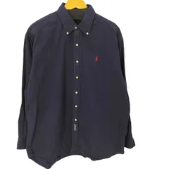 ポロバイラルフローレン Polo by RALPH LAUREN BD L/Sコットンシャツ スモールポニー刺繍 フェード メンズ import：L 