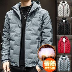 中綿ジャケット ダウンジャケット メンズ マウンテンパーカー フード付き ダウンコート 防寒 厚手 ジャケット カジュアル キルティング 軽