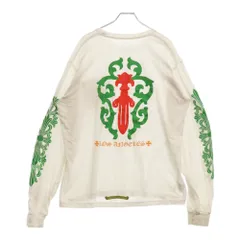 CHROME HEARTSクロムハーツ　フローラル　ダガー　長袖Tシャツ　ロンT クロムハーツロングTシャツホースシューブラック|クロムハーツ通販専門