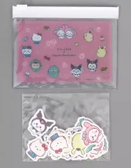 【中古】シール・ステッカー ピンク ケース付きフレークシール 「ちいかわ なんか小さくてかわいいやつ×サンリオキャラクターズ」