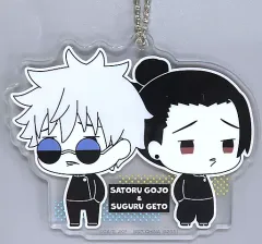 【中古】キーホルダー 五条悟＆夏油傑 アクリルチャーム 「一番くじ 呪術廻戦 懐玉・玉折 ～壱～」 G賞