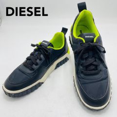 ✨極美品✨ DIESEL レースアップ サイドジップスニーカー 黒 25.5