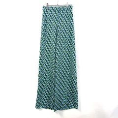 ザラ ワイドパンツ 総柄 ボトムス レディース USA XSサイズ ブルー系 ZARA 【中古】