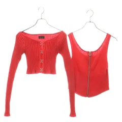 MAISON SPECIAL (メゾンスペシャル ) ENSEMBLE KNIT アンサンブル ニット カーディガン タンクトップ セット レッド レディース 21232365305のサムネイル