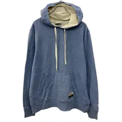 Champion 無地 スウェット パーカー L ライトブルー チャンピオン 裏起毛 袖ワンポイントロゴ刺繍 古着卸 アメリカ仕入 a709-5548