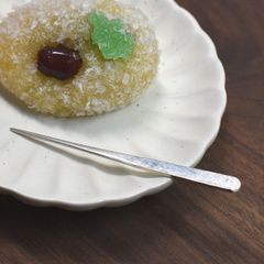 銀製 シンプル 槌目模様の菓子切り 楊枝 サイズ小