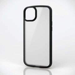 iPhone 15 Plus TOUGH SLIM LITE フレームカラー シルキークリア (ブラック)