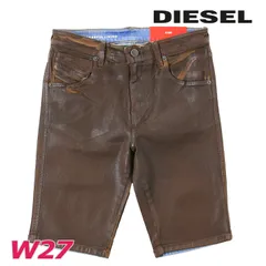 新品・未使用 ディーゼル DIESEL デニムハーフパンツ レディース 後染めコーティング加工 美ストレッチ DE-GINNY