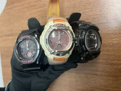 N 最終値下げ【中古】23 CASIO ベイビーG Baby GBA-1030 BLX-103 BGT-3001  レディース メンズ ブラック ピンク時計 耐衝撃のサムネイル