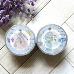 海外マスキングテープ ☆ pion ☆ mini girl_01 & mini girl_02