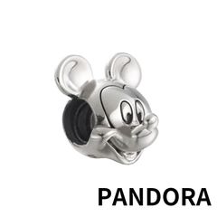 ☆☆【新品・正規品】ボックス・ショッパー付 PANDORA(パンドラ) ☆ディズニー ポリッシュドミッキーマウス チャーム☆ ディズニー Disney カスタマイズアクセ スターリングシルバー シルバー925  ブレスレット  東京発送