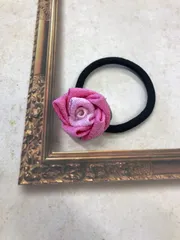 ハンドメイドヘアゴムT342