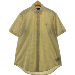 古着 ラルフローレン Ralph Lauren YARMOUTH 半袖 ボタンダウン チェックシャツ メンズM相当/eaa532297