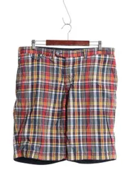 【お得なクーポン配布中!】 00s ポロ ラルフローレン リバーシブル ショートパンツ メンズ 36 オールド ショーツ コットン 短パン チェック アーミータイプ ノータック