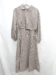 ◇ Θ◎●未使用● rps チェック柄 キャミソールワンピース カーディガン サイズF ブラック ブラウン レディース E  【1503050015875】