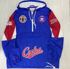 USA限定 Mitchell&Ness MLB シカゴ カブス Team Origins ハーフZIP ウィンドブレーカー Cubs