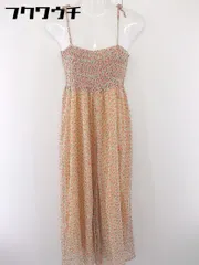◇ Another Edition UNITED ARROWS 花柄 ノースリーブ オールインワン ピンク マルチ レディース  【中古】 【1107270000972】