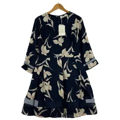 美品  Supreme La.La. シュープリーム ララ タグ付き 花柄 フレアワンピース sizeM-1/ネイビー