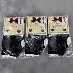 網タイツ　網レギンス　メッシュレギンス　トレンカ　レギンス　セット　M-L