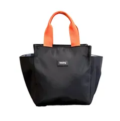 【数量限定】かわいい おしゃれ 小さめ大人 軽量 機能的 キャンバストートバッグ 使いやすい ランチバッグ レディース 通勤 かばん ミニトートバッグ マザーズバッグ 手提げバッグ [SEYIXU] (C/ブラック)