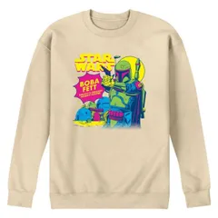 【送料無料】 スター ウォーズ メンズ Tシャツ トップス Men's Star Wars Boba Fett Pop Art Crew Fleece Sweatshirt Cream