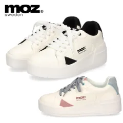 モズ レディース スニーカー 靴 厚底  軽量 歩きやすい レースアップ ローカット カジュアルシューズ コートタイプ 25151 moz 靴 おしゃれ