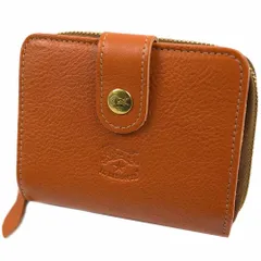 イルビゾンテ 財布 二つ折り財布 ユニセックス ラウンドファスナー 小銭入れ キャラメル CARAMEL IL BISONTE SMW067 PV0005 CA106B