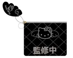 ハローキティ キルティングフラットポーチ ブラック サンリオ 新品 未開封品 正規品 【ティー・シー・ピー】