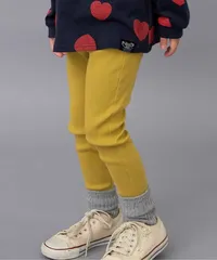 DAISUKI リブパンツ 9分丈　BREEZE J420915　マスタード