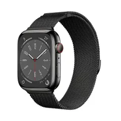 アップルウォッチバンド（Apple Watchバンド）ミラネーゼループマグネットバンド【ブラック】38mm/40mm/41mm/42mm/44mm/45mm/46mm/49mm対応 [BELTIES]