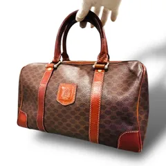 CELINE セリーヌ マカダム柄 ハンドバッグ ミニボストン ヴィンテージ