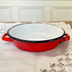 フランスアンティーク　ホーロー製　鍋　すみれ柄　シャビー　ブロカント フランスアンティーク ホーロー製 鍋 シャビー 【公式通販】 フランス