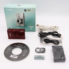 Canon キヤノン　デジタルカメラ IXY 3 約1010万画素 光学12倍ズーム レッド IXY3(RE)　#250622_681032003954