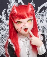 オーダーメイド ハーフマスク NO.45 kigurumi コスプレ 着ぐるみ オーダーメイド ハーフマスク NO.45 kigurumi コスプレ 着ぐるみ