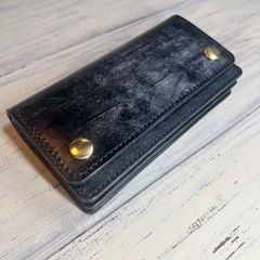 【トラッカーウォレット ロング 3層】 TALON ブライドルレザー ゴールド