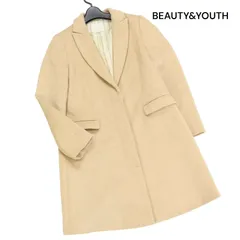 BEAUTY&YOUTH ユナイテッドアローズ 秋冬 メルトン ウール チェスター コート Sz.S　レディース ベージュ 日本製