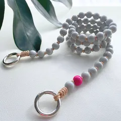 MIST☆1本タイプ☆ウッド ビーズ スマホ ショルダー ストラップ 軽量 天然 木 製 ウォレット チェーン キーチェーン バッグ チェーン キーホルダー 携帯 ショルダー 斜め掛け 木のビーズ ストラップ メガネストラップ ペット リード KASUGAR