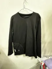 ブラック 起毛 Tシャツ 95