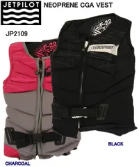 JET PILOT JP2109 F-22 COMP JACKET BLACK NEOPRENE CGA VEST CHARCOAL ジェットパイロット ライフジャケット コピロットネオプレンCGAベスト ジェットサーフ ウェイクボード ジェットスキー 新品のサムネイル