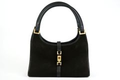 【美品】GUCCI グッチ スエード ジャッキー ハンドバッグ ブラウン系 00111068【SP76】