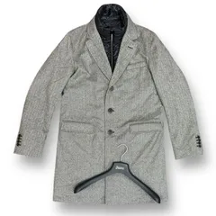 HERNO カシミヤ ライナー付き ヘリンボーン コート ヘルノ CA0097U-38121-1093  48 グレー　67663A2のサムネイル