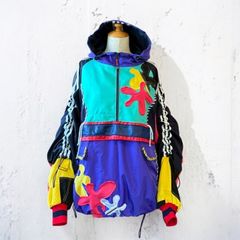 アノラック ハーフジップ ジャケット フーディ レディース メンズ 再構築 ジャケット リメイク
