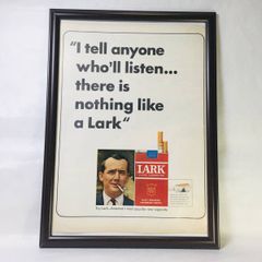 『 ラーク　煙草 』ビンテージ広告　60年代　フレーム付ポスター　当時物