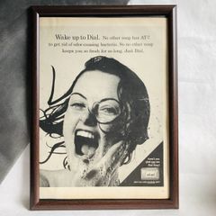 『 ダイアル ソープ 』ビンテージ広告　60年代　フレーム付ポスター　当時物