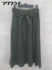 ◇ ◎ JEANASIS ジーナシス リボン付き ロング スカート サイズF カーキ レディース 【中古】 【1002802415340】