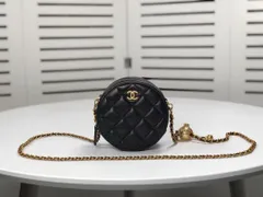 ⭐お値下げ！未使用！並行輸入品チェーンミニバッグ⭐CHANEL好きにも斜めがけ⭐ シャネル ミニチェーンウォレット ブラック AP2629 キャビア