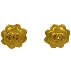 シャネル CHANEL ココマーク イヤリング フラワー イヤリング GP ゴールド レディース 【中古】