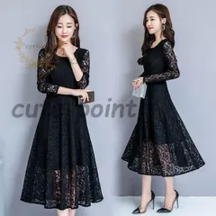 パーティードレス 大きいサイズ ロング丈 結婚式 40代 袖あり 長袖 フォーマルドレス レースワンピース お呼ばれ 二次会 披露宴 謝恩会 xzjhmeo#