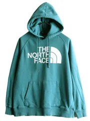 【お得なクーポン配布中!】 ノースフェイス プリント スウェット フード パーカー レディース M 古着 The North Face アウトドア トレーナー プルオーバー 裏起毛 薄手